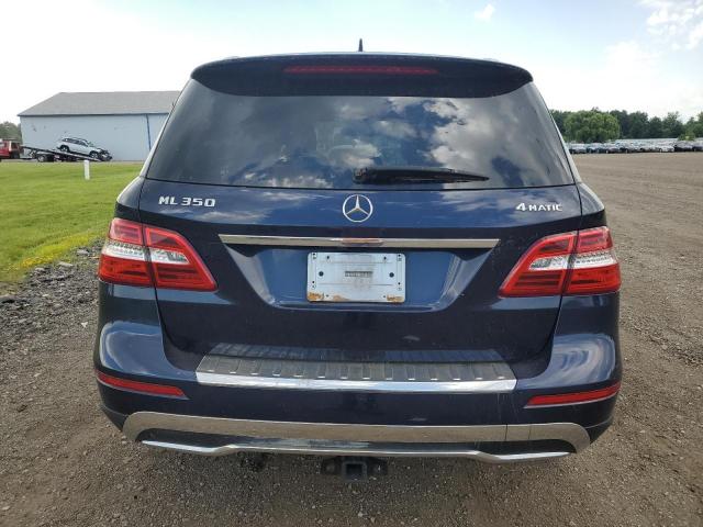 4JGDA5HB6FA568947 - 2015 MERCEDES-BENZ ML 350 4MATIC BLUE photo 6
