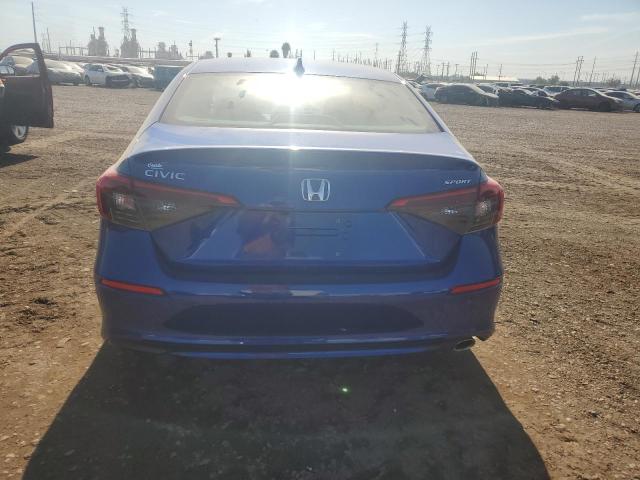 2HGFE2F51NH559149 - 2022 HONDA CIVIC SPORT BLUE photo 6