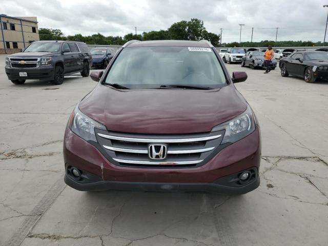 5J6RM4H79DL072835 - 2013 HONDA CR-V EXL BURGUNDY photo 5