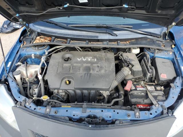 1NXBU4EE6AZ218250 - 2010 TOYOTA COROLLA BASE BLUE photo 11