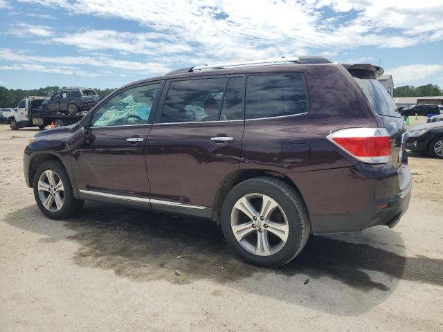 5TDYK3EH9BS033852 - 2011 TOYOTA HIGHLANDER LIMITED MAROON photo 2