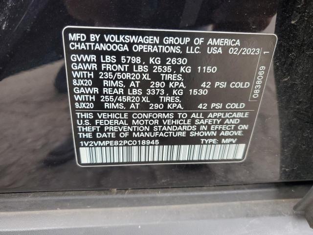 1V2VMPE82PC018945 - 2023 VOLKSWAGEN ID.4 PRO S 黑色 照片 13