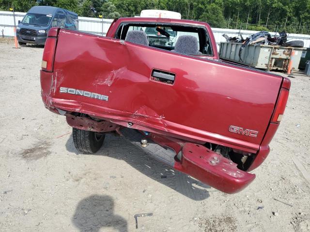 1GTCS1440WK516205 - 1998 GMC SONOMA RED photo 6