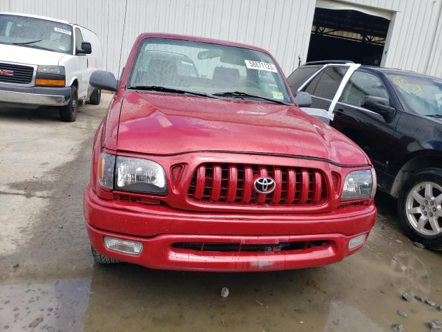 5TENL42N21Z771378 - 2001 TOYOTA TACOMA RED photo 5