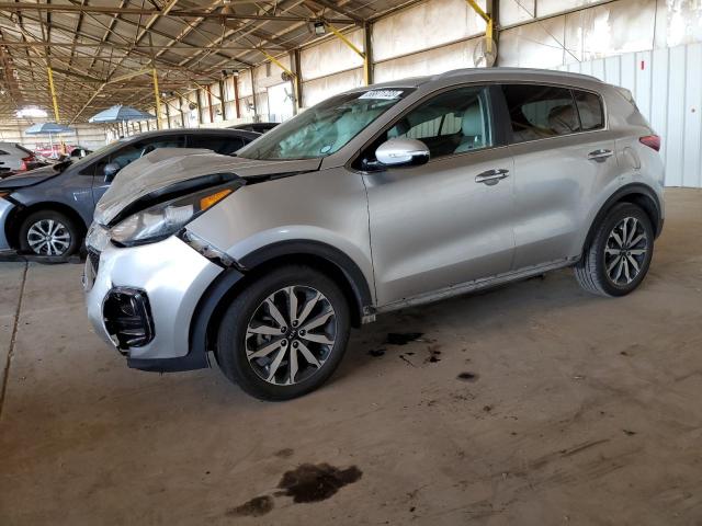 KNDPN3AC2J7420779 - 2018 KIA SPORTAGE EX SILVER photo 1