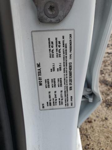 5YJ3E1EA6KF483813 - 2019 TESLA MODEL 3 白色 照片 12