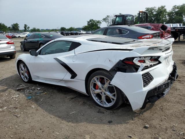 1G1Y82D44L5100543 - 2020 CHEVROLET CORVETTE STINGRAY 3LT WHITE photo 2