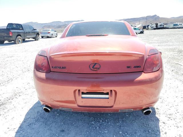 JTHFN48Y620005069 - 2002 LEXUS SC 430 RED photo 6