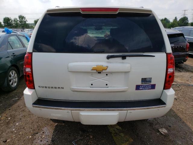 1GNSKKE71ER162766 - 2014 CHEVROLET SUBURBAN K1500 LTZ WHITE photo 6