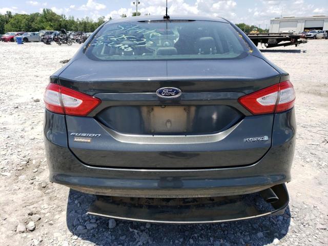 3FA6P0UU6GR140766 - 2016 FORD FUSION S HYBRID BLUE photo 6