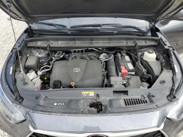 5TDGZRBH9NS591817 - 2022 TOYOTA HIGHLANDER XLE CHARCOAL photo 12