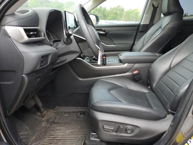 5TDGZRBH9NS591817 - 2022 TOYOTA HIGHLANDER XLE CHARCOAL photo 7