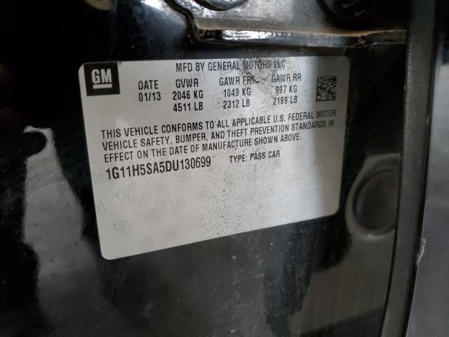 1G11H5SA5DU130699 - 2013 CHEVROLET MALIBU LTZ Qara foto 12