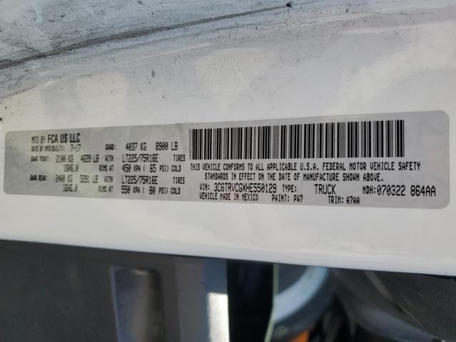 3C6TRVCGXHE550129 - 2017 RAM PROMASTER 2500 HIGH WHITE photo 14