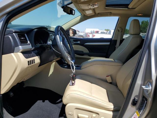5TDJKRFH3GS300672 - 2016 TOYOTA HIGHLANDER XLE TAN photo 7