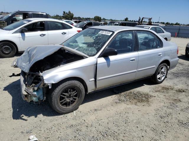 2HGEJ6616YH594267 - 2000 HONDA CIVIC BASE 银色 照片 1