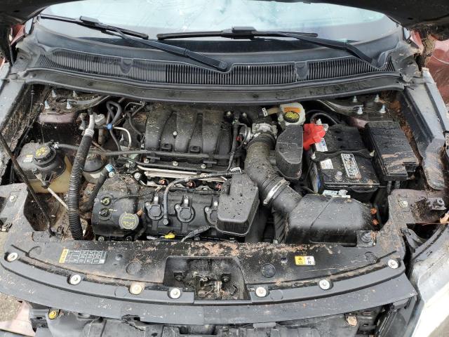 1FM5K7D86JGA35929 - 2018 FORD EXPLORER XLT 勃艮第红 照片 12