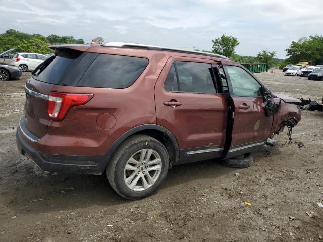1FM5K7D86JGA35929 - 2018 FORD EXPLORER XLT 勃艮第红 照片 3
