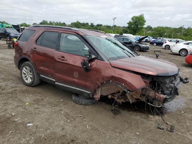 1FM5K7D86JGA35929 - 2018 FORD EXPLORER XLT 勃艮第红 照片 4