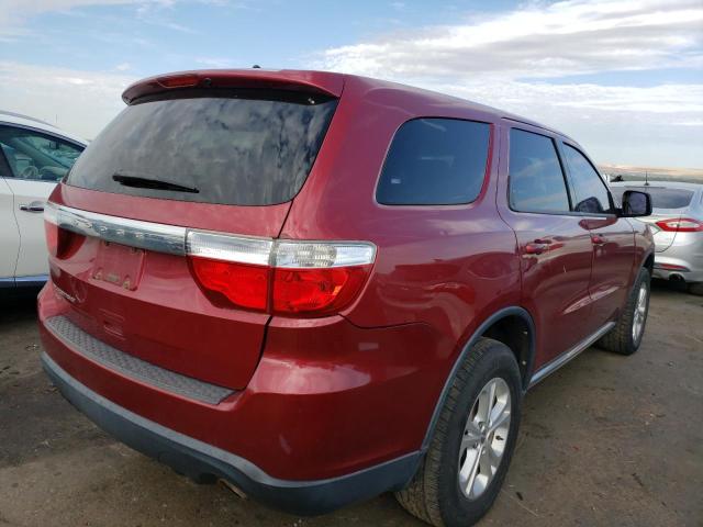 1C4RDJAG7DC527731 - 2013 DODGE DURANGO SXT RED photo 3