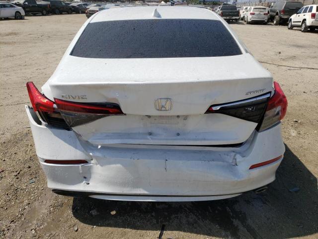 2HGFE2F5XPH518053 - 2023 HONDA CIVIC SPORT WHITE photo 6