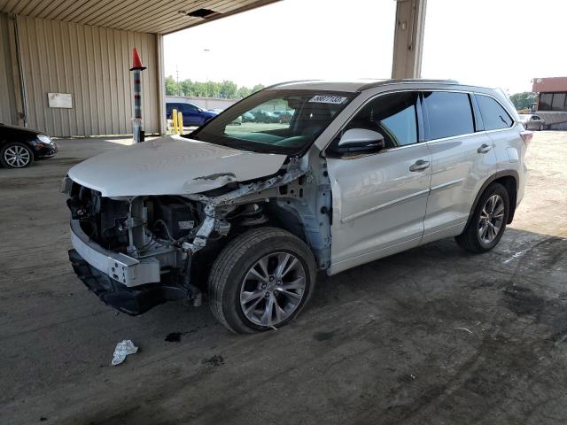 5TDJKRFH9FS135807 - 2015 TOYOTA HIGHLANDER XLE WHITE photo 1