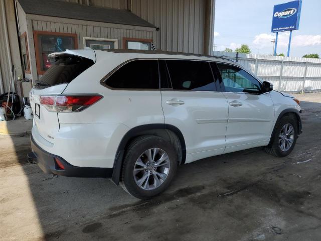 5TDJKRFH9FS135807 - 2015 TOYOTA HIGHLANDER XLE WHITE photo 3