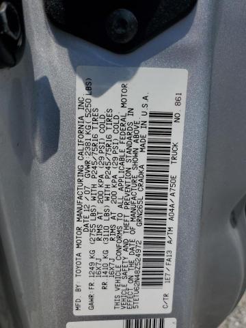 5TETU62N48Z524972 - 2008 TOYOTA TACOMA PRERUNNER ACCESS CAB SILVER photo 12