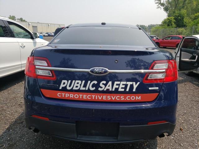 1FAHP2MT2EG170332 - 2014 FORD TAURUS POLICE INTERCEPTOR BLUE photo 6