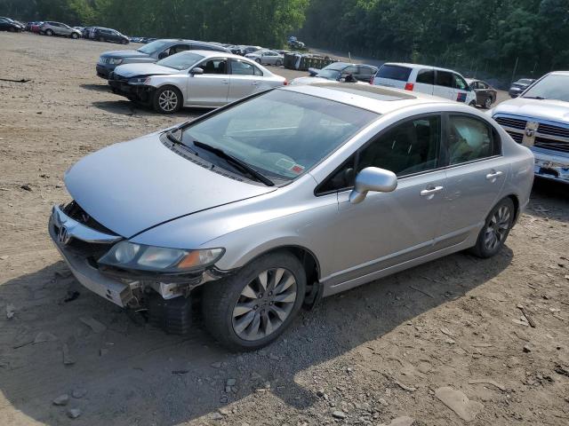 19XFA1F90AE038792 - 2010 HONDA CIVIC EXL ვერცხლისფერი ფოტო 1
