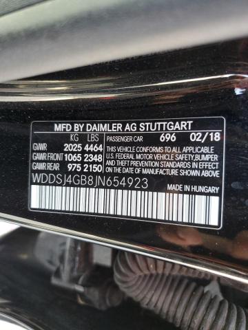 WDDSJ4GB8JN654923 - 2018 MERCEDES-BENZ CLA 250 4MATIC BLACK photo 13