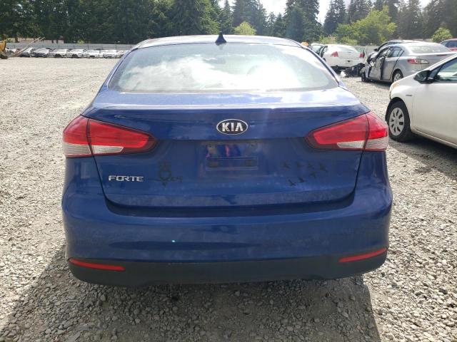 3KPFK4A73JE168148 - 2018 KIA FORTE LX BLUE photo 6