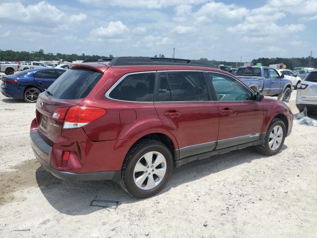 4S4BRCKC9B3341174 - 2011 SUBARU OUTBACK 2.5I LIMITED RED photo 3