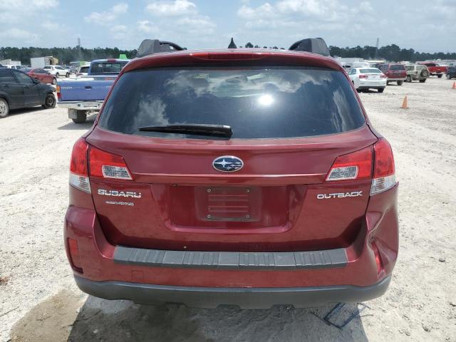 4S4BRCKC9B3341174 - 2011 SUBARU OUTBACK 2.5I LIMITED RED photo 6