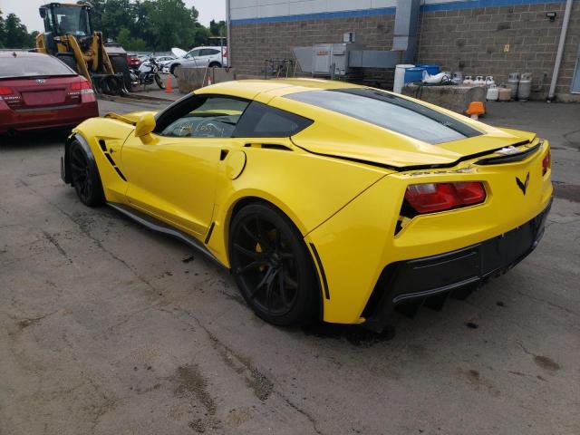 1G1YG2D7XH5106870 - 2017 CHEVROLET CORVETTE STINGRAY Z51 1LT YELLOW photo 2