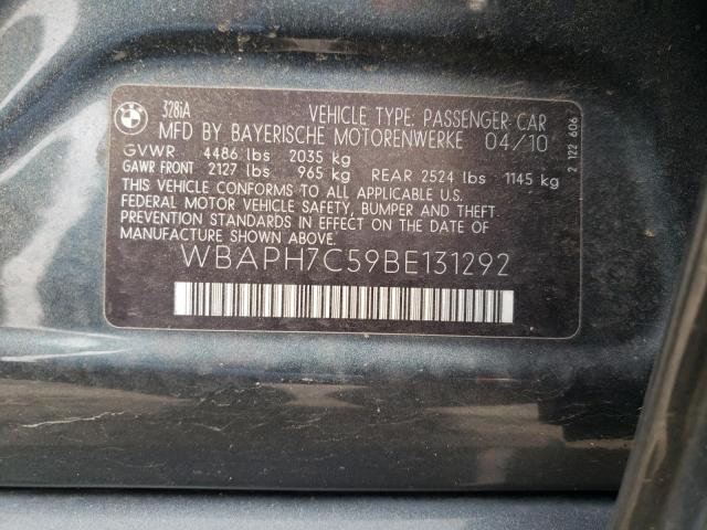 WBAPH7C59BE131292 - 2011 BMW 328I I BLUE photo 12