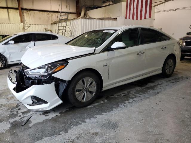 KMHE24L30KA093172 - 2019 HYUNDAI SONATA HYBRID WHITE photo 1