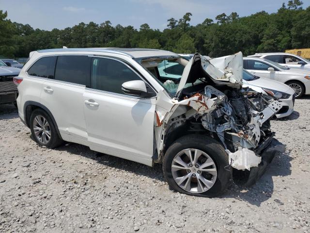 5TDKKRFH6ES028703 - 2014 TOYOTA HIGHLANDER XLE WHITE photo 4