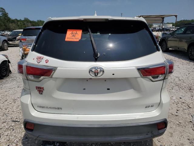 5TDKKRFH6ES028703 - 2014 TOYOTA HIGHLANDER XLE WHITE photo 6