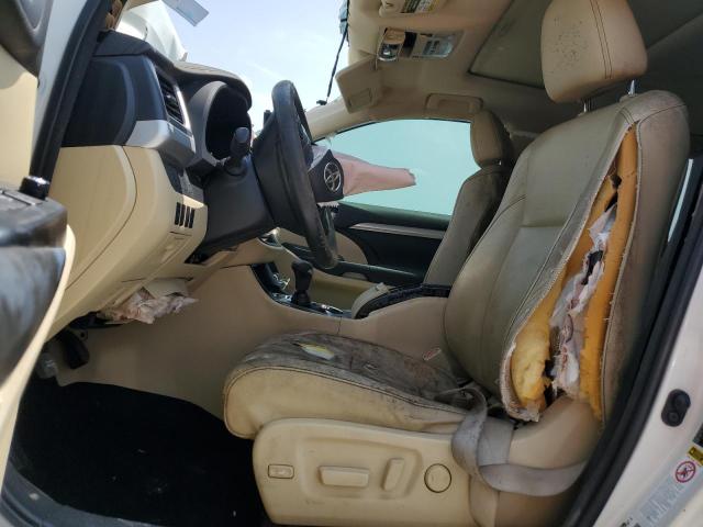 5TDKKRFH6ES028703 - 2014 TOYOTA HIGHLANDER XLE WHITE photo 7