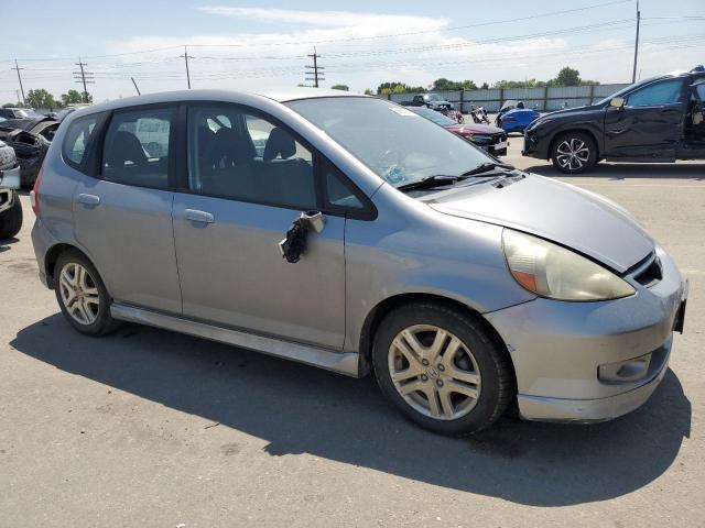 JHMGD38647S022352 - 2007 HONDA FIT S GRAY photo 4