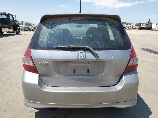 JHMGD38647S022352 - 2007 HONDA FIT S GRAY photo 6