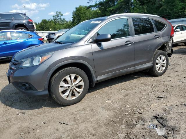 2HKRM4H7XDH674850 - 2013 HONDA CR-V EXL GRAY photo 1