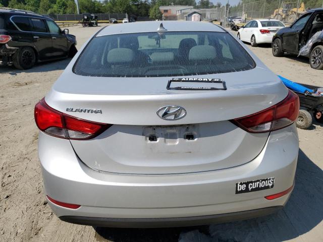 5NPDH4AE1FH615812 - 2015 HYUNDAI ELANTRA SE SILVER photo 6