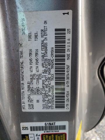 5TFSX5EN6GX046858 - 2016 TOYOTA TACOMA ACCESS CAB ვერცხლისფერი ფოტო 13