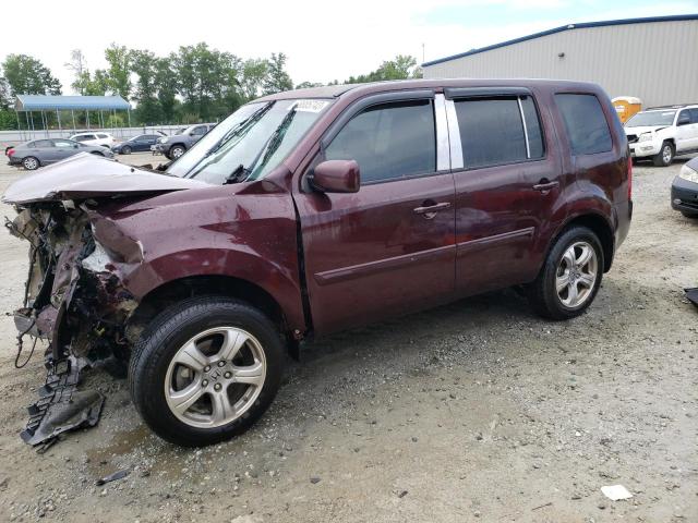 5FNYF3H50DB017584 - 2013 HONDA PILOT EXL BURGUNDY photo 1