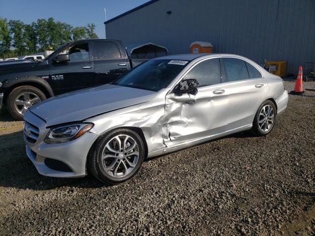 55SWF4JB9GU129834 - 2016 MERCEDES-BENZ C 300 SILVER photo 1