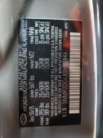 5NMP2DGL8SH122446 - 2025 HYUNDAI SANTA FE SEL 青色 照片 14