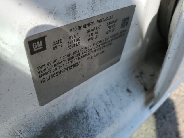 1G1JA6SH9F4121837 - 2015 CHEVROLET SONIC LS WHITE photo 12