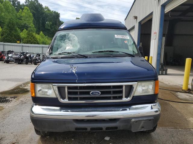 1FBSS31L87DB34968 - 2007 FORD ECONOLINE E350 SUPER DUTY WAGON BLUE photo 5